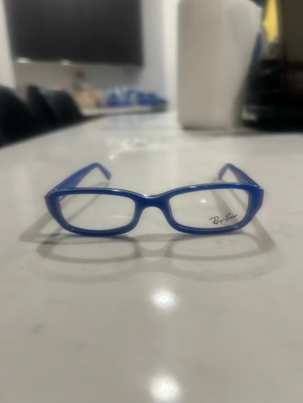 Ray-Ban Junior Blue Frame Clear Glasses